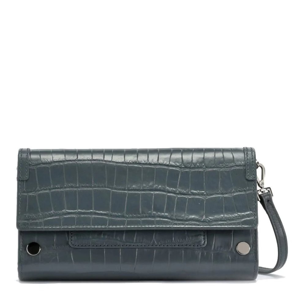 NWT New Hammitt AJ CROSSBODY CLUTCH Rivers Crocco Leather Retired Rare